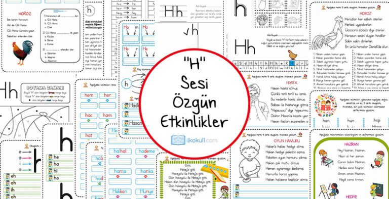 Dik Temel Harfler H Sesi Etkinlikleri Sinif Ogretmenleri Icin