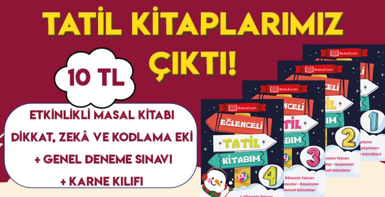 1 Sinif Tatil Kitabi Seti 2020 Ogretmen Evde 1 Sinif Yaz Tatil Kitabi Seti