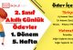 2. Sınıf Günlük Ödevler 1. Dönem 5. Hafta