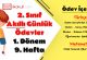 2. Sınıf Günlük Ödevler 1. Dönem 9. Hafta