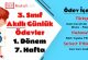 3. Sınıf Günlük Ödevler 1. Dönem 7. Hafta