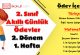 2. Sınıf Günlük Ödevler 2. Dönem 1. Hafta