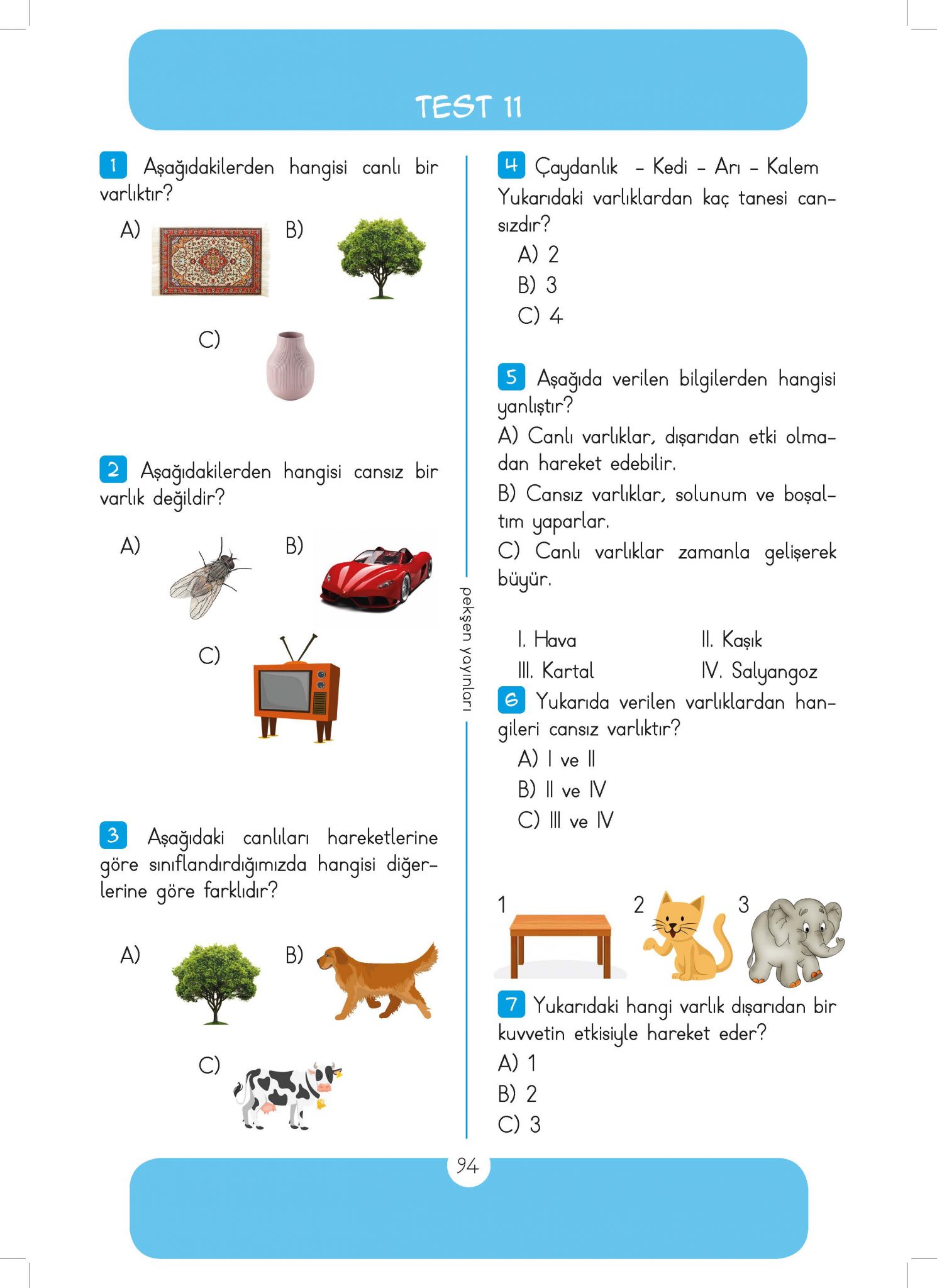 3. Sınıf Günlük Ödevler 2. Dönem 8. Hafta – Sınıf Öğretmenleri İçin ...