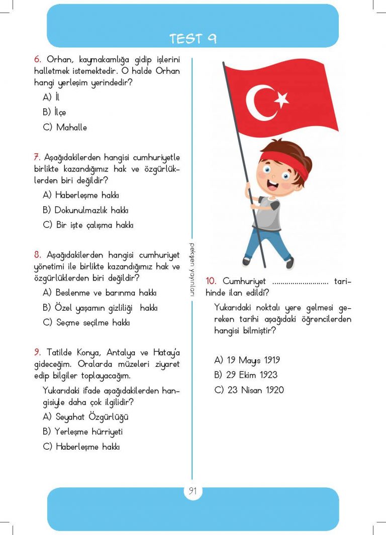 3. Sınıf Günlük Ödevler 2. Dönem 8. Hafta – Sınıf Öğretmenleri İçin ...