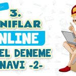 3. Sınıflar -Genel Değerlendirme Testi 2-