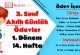 3. Sınıf Günlük Ödevler 1. Dönem 14. Hafta