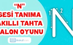 “N” Sesi Tanıma Akıllı Tahta Balon Patlatma Oyunu