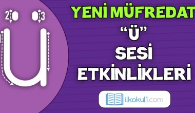 2024-2025 Yeni Müfredat -Ü Sesi Etkinlikleri-