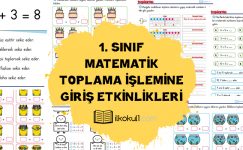 1. Sınıf Toplama İşlemine Giriş Etkinlikleri