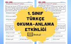 1. Sınıf -Kısa Okuma Anlama Metinleri-