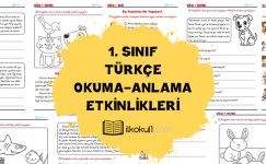 1. Sınıf Okuma-Anlama Etkinlikleri