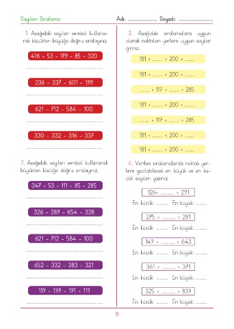 Page 11 - MATEMATİK 3. SINIF